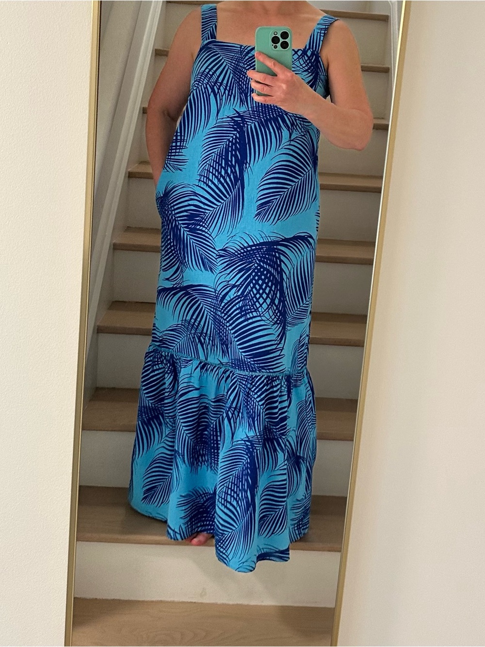 Liz Claiborne Tropical Palm Maxi Dress